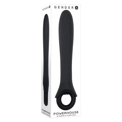 Gender X Powerhouse Ring-handle Vibrator Black: The Ultimate Pleasure Companion - Adult Naughty Store