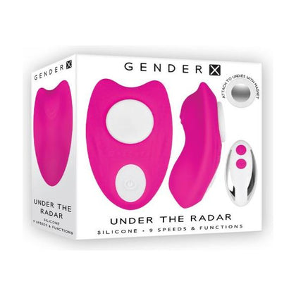Introducing the Gender X Under The Radar Underwear Vibrator - Pink: The Ultimate Pleasure Companion