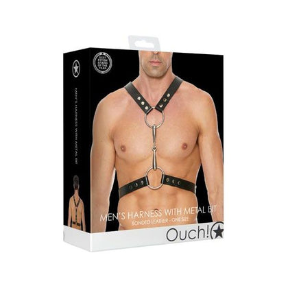Introducing the Ouch Harness Men Chain Chain Os - The Ultimate BDSM Power Play Accessory for Men