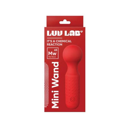 Love Lab MW65 Mini Wand Silicone Red - Powerful and Versatile Rechargeable Vibrating Wand for Intense Pleasure