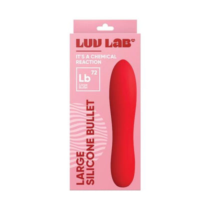 Luv Lab LB72 Large Bullet Silicone Red - Powerful 10-Mode Rechargeable Vibrator for Intense Pleasure