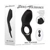 Introducing the SensaPleasure ZT Mr. Flicker Vibrating Silicone Cock Ring Black - Model ZT-VCB1 - For Couples - Tongue-Flicking Pleasure - Ultimate Sensations - Adult Naughty Store