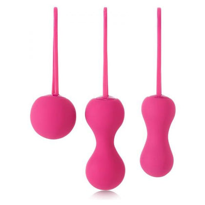Je Joue Ami Silicone Kegel Set of 3 - Fuchsia: The Ultimate Pelvic Fitness Trainer for Deeper Orgasms and Health Benefits