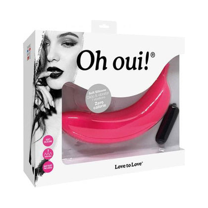 Love To Love Oh Oui Silicone Pink - Powerful Vibrating Massager for Intense Pleasure - Model OUI-189 - Women's Intimate Toy - Designed for Vaginal and Anal Stimulation - Playful Pink Color