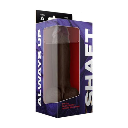 Introducing the SensaFirm Model A Liquid Silicone Dong With Balls 9.5 In. - Mahogany: An Exquisite Pleasure Experience
