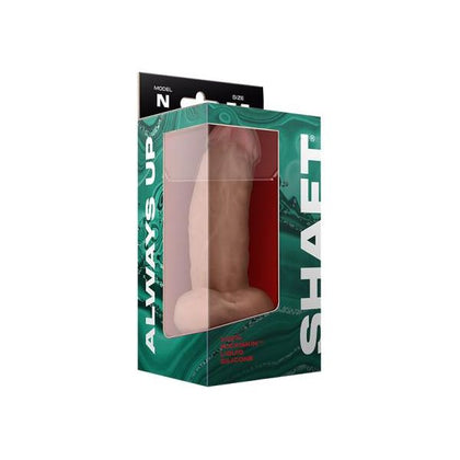 FLEXISKIN™ Model N Liquid Silicone Dong With Balls 7.5 In. - Hyper-Realistic Dual-Layer Dildo for Enhanced Pleasure - Pink - Adult Naughty Store