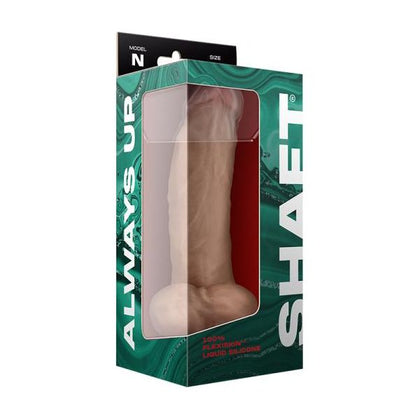 Introducing the SensaFlex™ Model N Liquid Silicone Dong With Balls 9.5 In. - The Ultimate Pleasure Experience for All Genders and Sensations in Pine Color