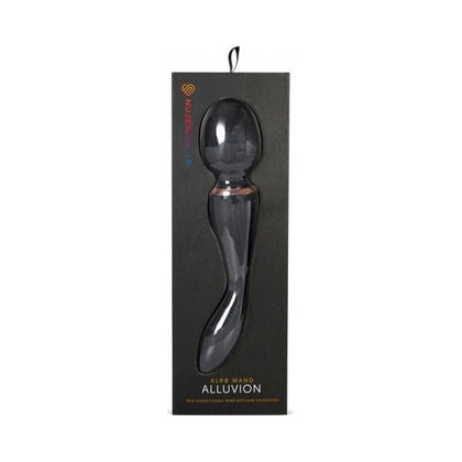 Nu Sensuelle Alluvion Xlr8 Turbo Wand XLR8-1 Black Dual-Ended Vibrating Wand for All Genders - Clitoral, G-Spot, and Anal Stimulation