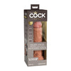 King Cock Elite Vibrating Silicone Dual-density Cock 8 In. Tan - Adult Naughty Store