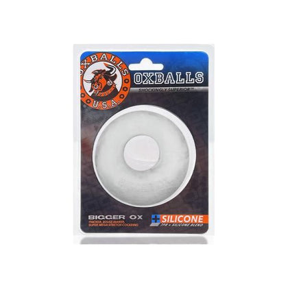 Oxballs Bigger Ox Thick Cockring Silicone Tpr Clear Ice