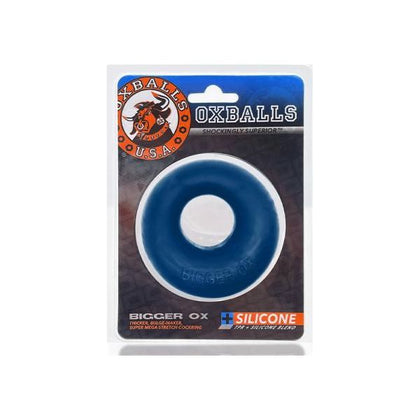 Oxballs Bigger Ox Thick Cockring Silicone Tpr Space Blue Ice - Adult Naughty Store