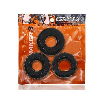 Oxballs Bonemaker 3-Pack Boner Cockring Kit Flextpr Black

Introducing the Oxballs Bonemaker 3-Pack Boner Cockring Kit - The Ultimate Pleasure Enhancer for Men in Sleek Black