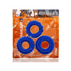 Oxballs Bonemaker 3-pack Boner Cockring Kit Flextpr Pool Blue - Adult Naughty Store