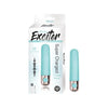 Exciter Travel Vibe Rechargeable Silicone Aqua - Powerful Waterproof Silicone Travel Vibrator for Women, Designed for Intense Pleasure in Aqua Blue - Adult Naughty Store