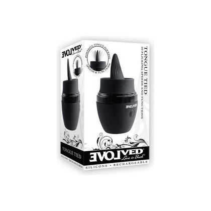 Evolved Tongue Tied Silicone Rechargeable Black - Adult Naughty Store