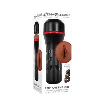 ZT Pop On The Go Dark Vibrating Pleasure Ring - Black-Dark - Adult Naughty Store