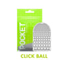 Tenga Pocket Masturbator Sleeve Click Ball - Compact Male Pleasure Toy, Model PB-001, Unisex, Intense Stimulation, Black - Adult Naughty Store