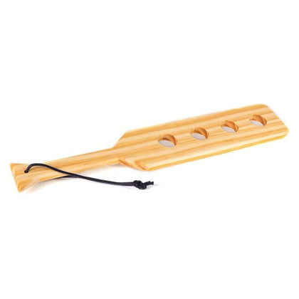 Introducing the Exquisite Pleasure Wood Paddle with 4 Holes - Model WP-15!
