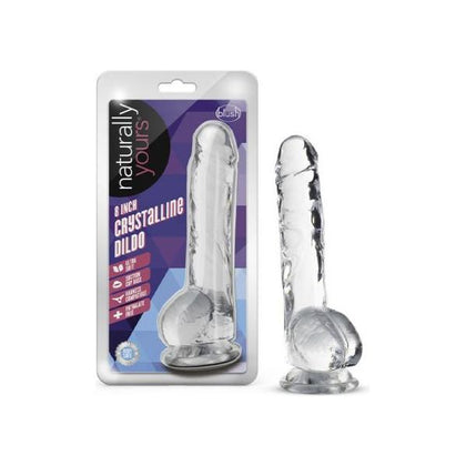 Blush Naturally Yours Crystalline Dildo 8-Inch Diamond - Realistic Pleasure for All Genders and Sensations