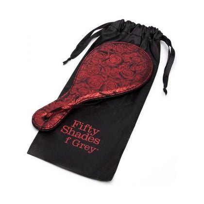 Fifty Shades of Grey Sweet Anticipation Round Paddle - Premium BDSM Spanking Toy for Couples - Model SA-101 - Unisex - Intense Sensations for Pleasure and Pain - Dual-Texture Faux Leather and - Adult Naughty Store