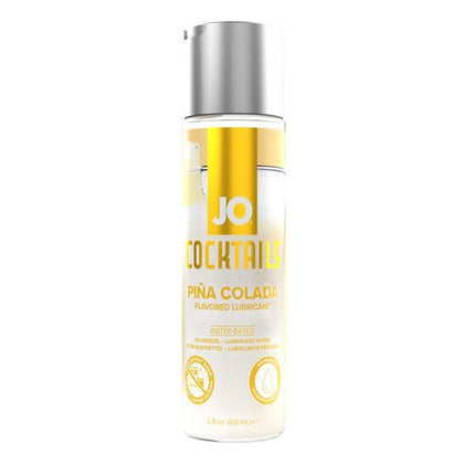 Introducing the Jo Cocktails Pina Colada 2 Oz. Alcohol-Free Water-Based Lubricant - A Sensational Pleasure Enhancer for All Genders, Designed for Intimate Adventures in the Bedroom!