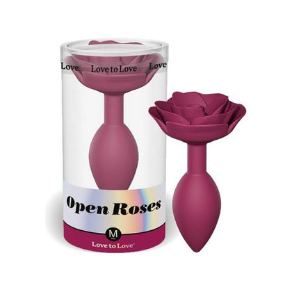 Love To Love Open Roses Anal Plug Medium Plum Star - Adult Naughty Store