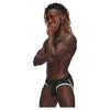 Male Power Sport Mesh Sport Jock Black S-M: Breathable Athletic Mesh Men's Jockstrap for Enhanced Comfort and Support