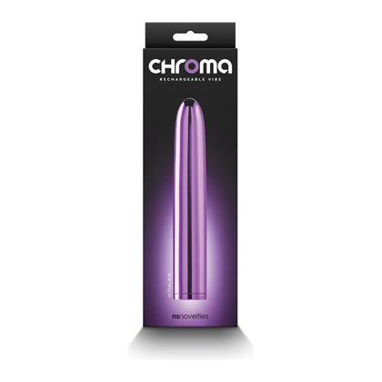 Chroma 7-Inch Rechargeable Vibrator - Model Vibe Purple - Intense Pleasure for Women - Adult Naughty Store