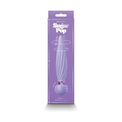 Sugar Pop Twist Gyrating Vibrator - Powerful Pleasure for All Genders - Purple - Adult Naughty Store