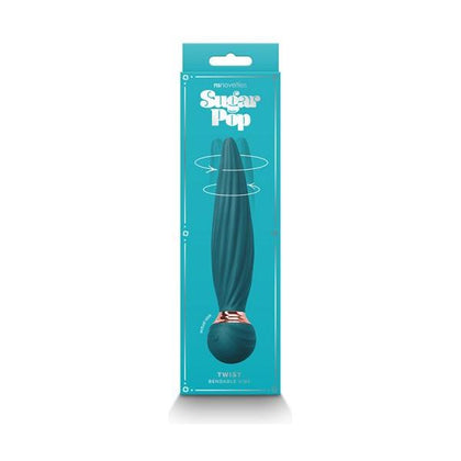 Sugar Pop Twist Gyrating Vibrator Teal - The Ultimate Pleasure Experience for All Genders