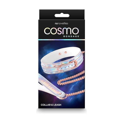 Cosmo Bondage Collar & Leash Rainbow - Versatile BDSM Restraint Set for All Genders, Enhancing Pleasure in Style - Adult Naughty Store