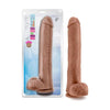 Au Naturel Daddy Dildo 14 In. Mocha - The Ultimate FlexiShaft™ Pleasure Device for Intense Satisfaction - Adult Naughty Store