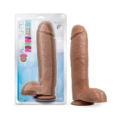 Au Naturel Huge Dildo 10 In. Mocha - The Ultimate Intimate Pleasure Experience for All Genders