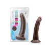 Au Naturel Jack Dildo 7 In. Chocolate - The Ultimate Realistic Pleasure Experience for Him and Her