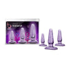 Blush B Yours Anal Trainer Kit - Model AT-3PAS - Unisex Anal Pleasure - Purple Swirl - Adult Naughty Store