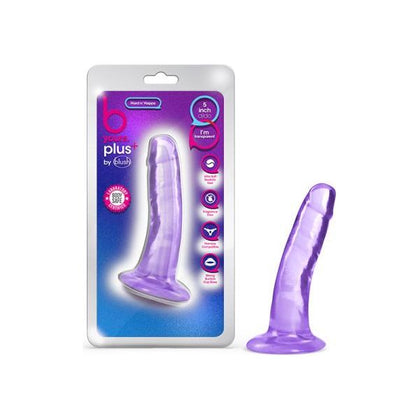 Blush B Yours Plus Hard 'n' Happy Purple Realistic Dildo - Model HNHP-001 - Gender Neutral - G-spot and P-spot Stimulation
