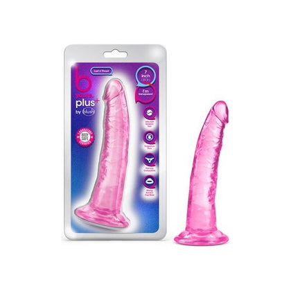 Blush B Yours Plus Lust 'n' Thrust Pink Realistic Dildo - Model LT-7.5P - For G-spot and P-spot Stimulation - Gender-Neutral Pleasure Toy