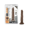 Dr. Skin Dr. Carter Dong 7-Inch Silicone Suction Cup Dildo for Men, Realistic Chocolate Brown - Adult Naughty Store