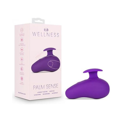 Wellness Palm Sense Purple - Powerful 10-Function Massaging Hand Vibe for Women - Model PS-10 - Deep Pleasure and Relaxation - Purple