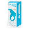 Happy Rabbit Rechargeable Rabbit Cock Ring - Model XR-5000 - Male and Female Pleasure - Blue