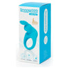 Happy Rabbit Rechargeable Rabbit Cock Ring - Model XR-5000 - Male and Female Pleasure - Blue - Adult Naughty Store