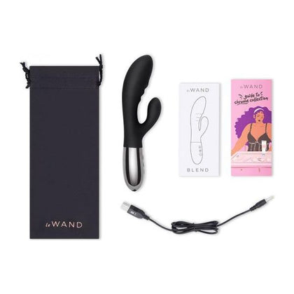 Le Wand Blend Double-Motor Rabbit Rechargeable Vibrator - The Ultimate Pleasure Experience for Women - Black