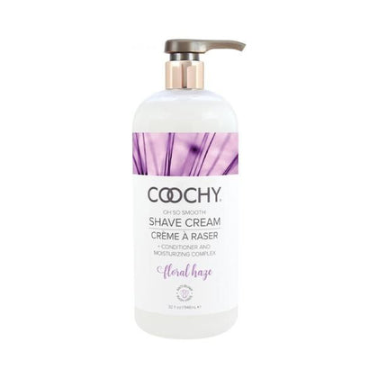 Floral Haze Coochy Shave Cream - Seductive Rose and Jasmine Fragrance - 32 Fl. Oz.-946 Ml - Adult Naughty Store