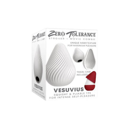 Introducing the Zt Vesuvius Stroker: The Ultimate Volcano Experience for Men, Pleasuring Every Inch with Swirly Textures, Model V-2021, in Vibrant Red