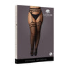 Shots Le Desir Women's Fishnet Garterbelt Stockings - Open Waist and Top - Backseam - Size QS - Adult Naughty Store