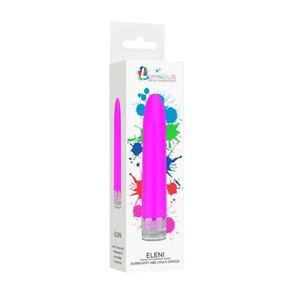 Eleni Luminous Super Soft ABS Multi-speed Vibrator - Model LS-1001 - For Women - Clitoral Stimulation - Fuchsia