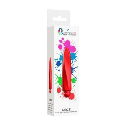 Luminous Myra ABS Bullet with Silicone Sleeve 10 Speeds - Powerful Red Vibrating Bullet for Intense Pleasure