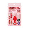 Luv Inc JP31 Jeweled Small Plug with 3 Stones - Red: A Luxurious Silicone Butt Plug for Sensual Pleasure - Adult Naughty Store