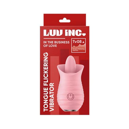 Luv Inc TV08 Pink Silicone Tongue Flickering Vibrator for Women - Intense Pleasure and Sensual Stimulation - Adult Naughty Store