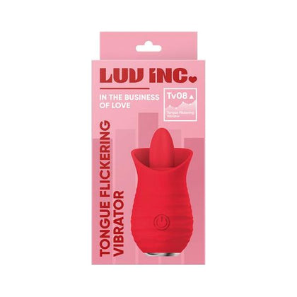 Luv Inc TV08 Tongue Flickering Vibrator - Intense Pleasure for Women - Red - Adult Naughty Store